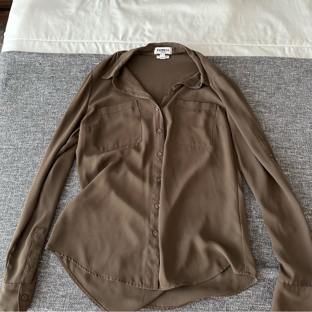 Express Brown Blouse